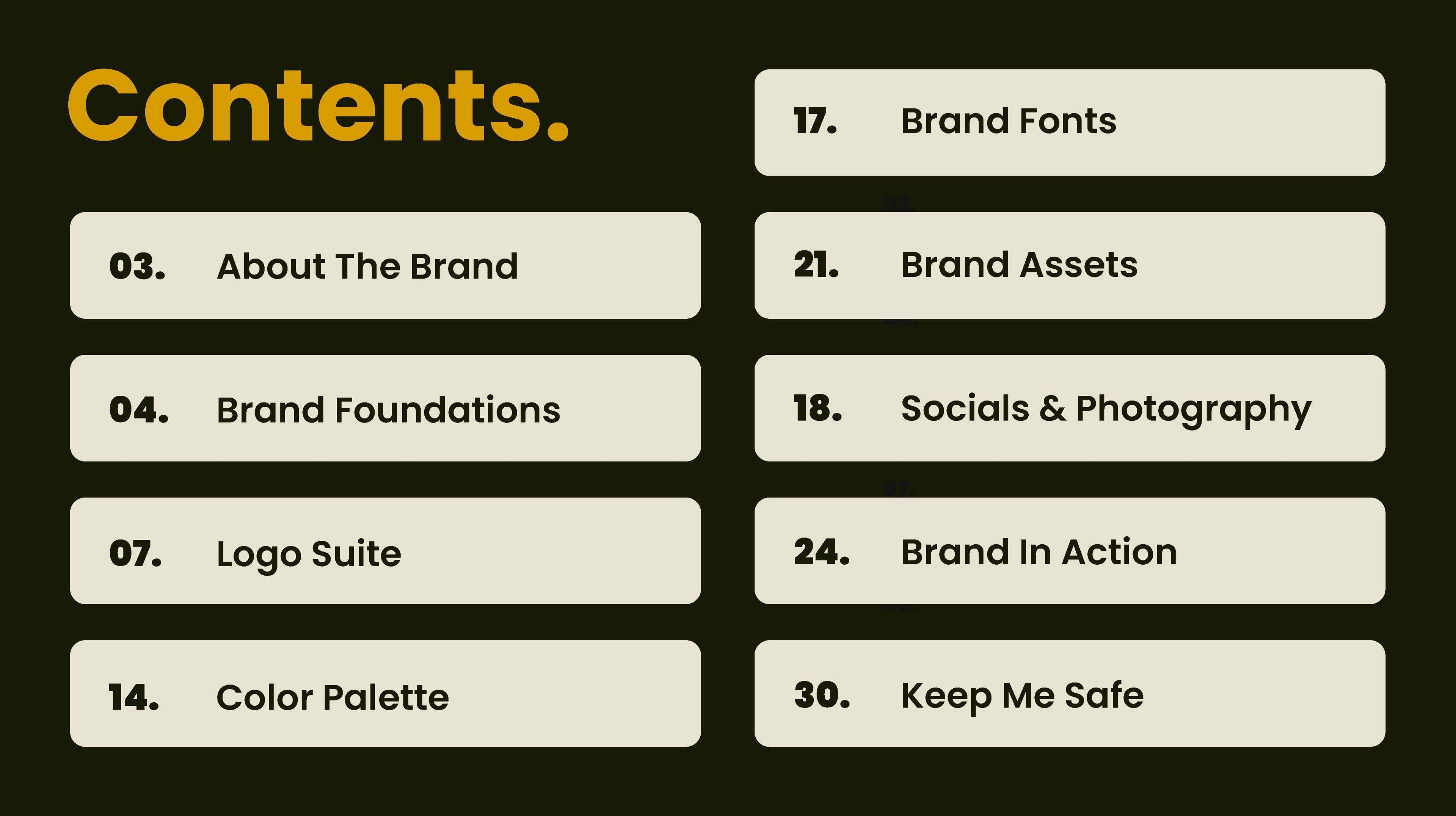 Elm City Brewing — Table of Contents | Brand guide by Black Rabbit Creative