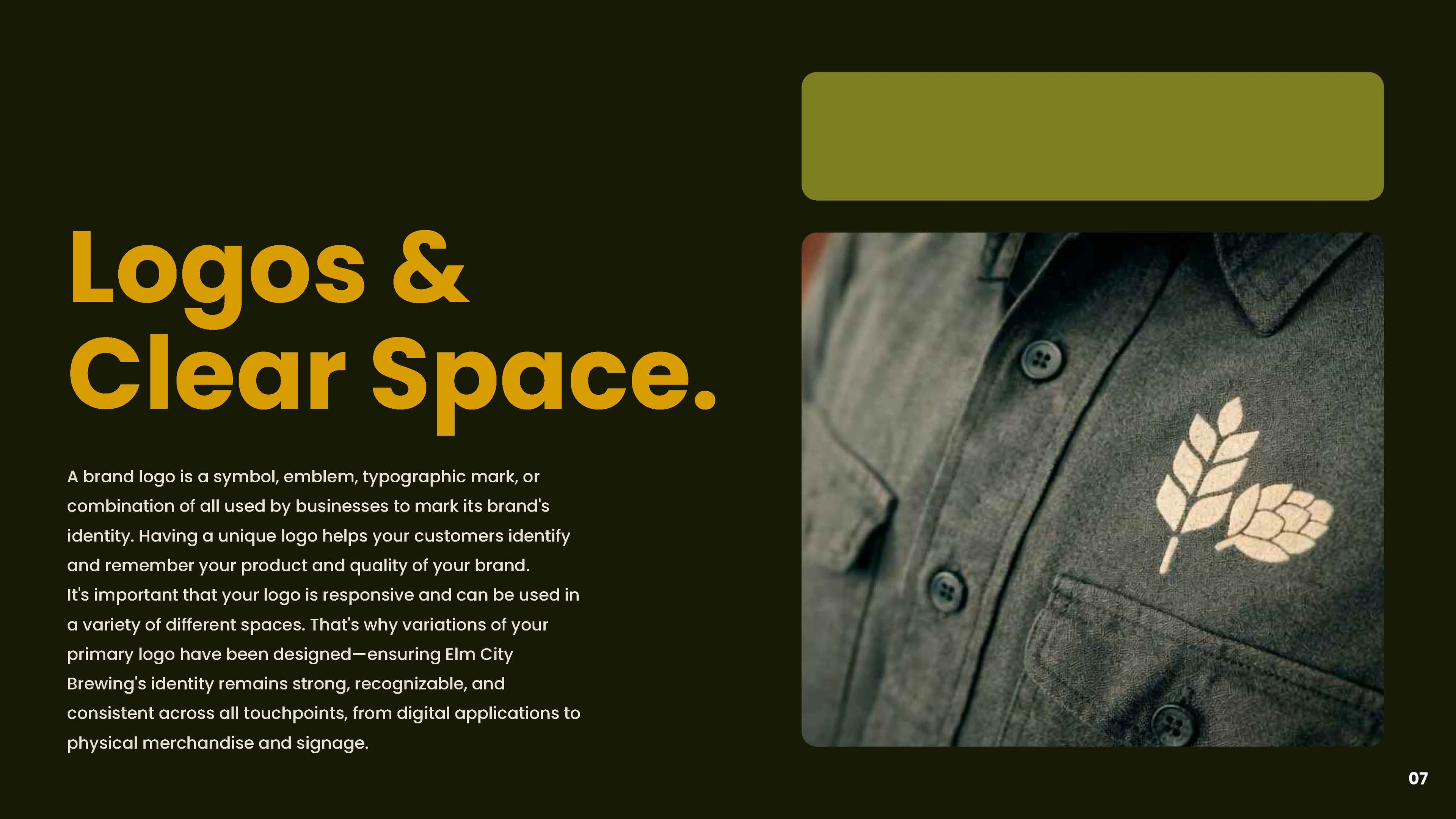 Elm City Brewing — Logos & Clear Space | Logo system by Black Rabbit Creative