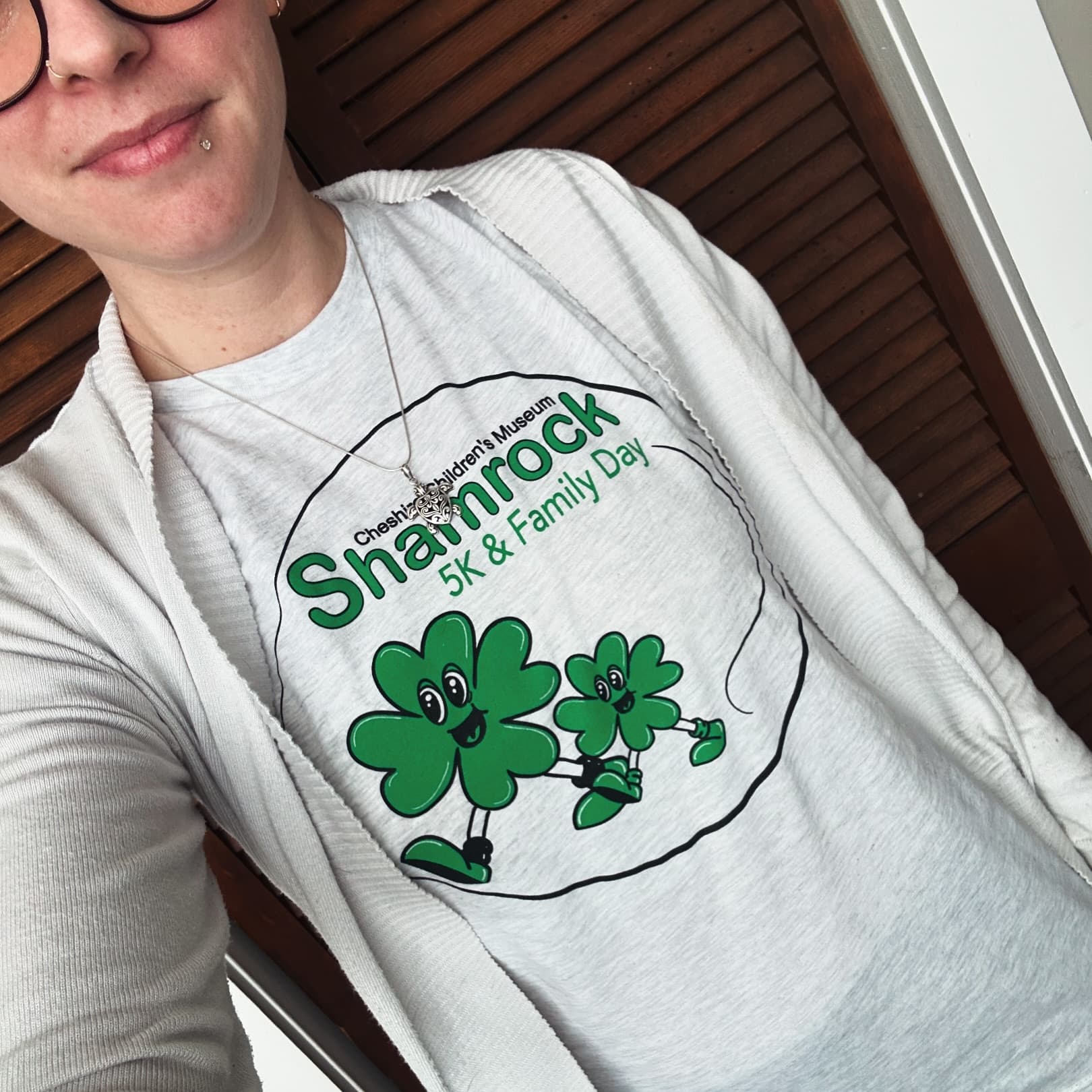 Cheshire Children's Museum Shamrock 5K & Family Day — custom illustrated t-shirt | Merchandise by Black Rabbit Creative