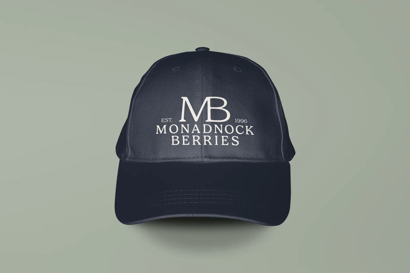 Monadnock Berries embroidered navy cap