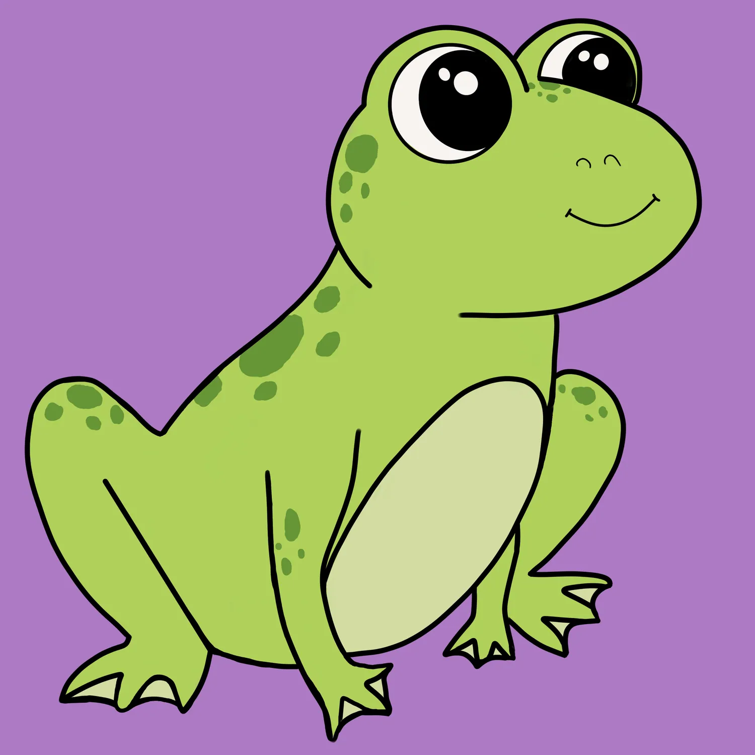 Illustration of a large adult frog