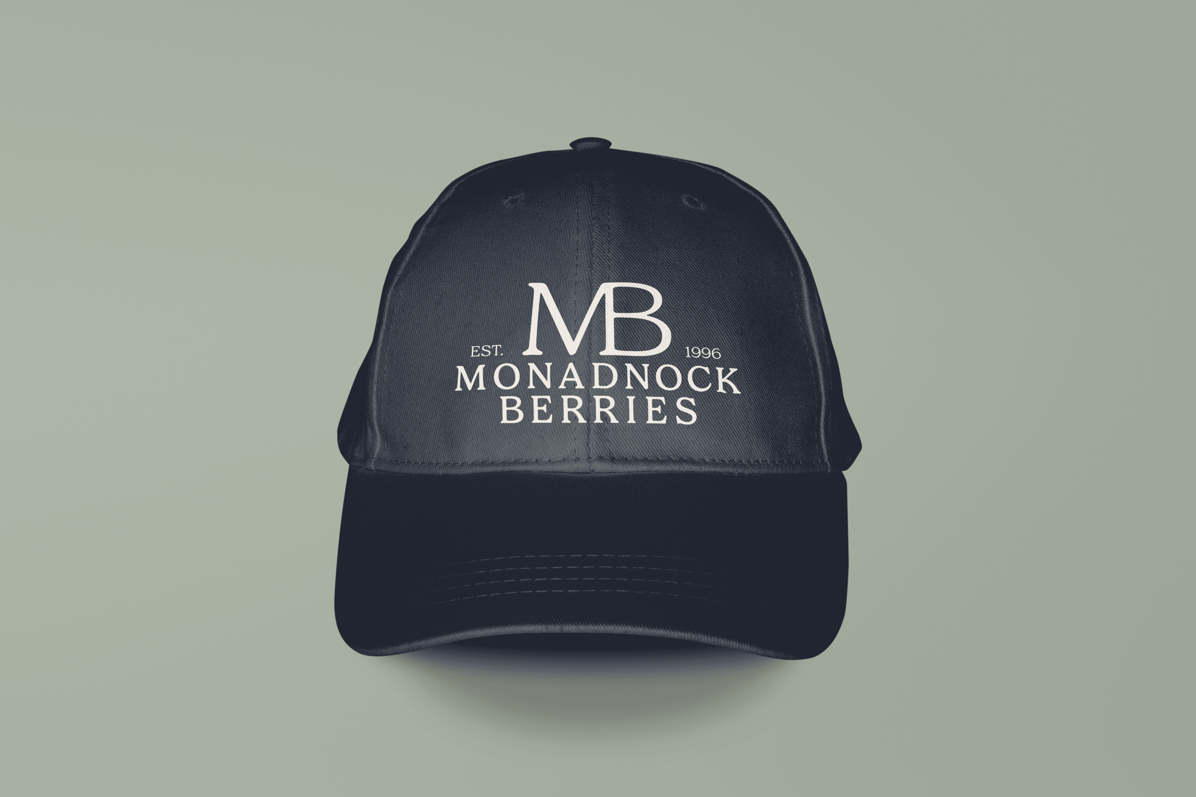 Hat / Apparel — Monadnock Berries brand application by Black Rabbit Creative