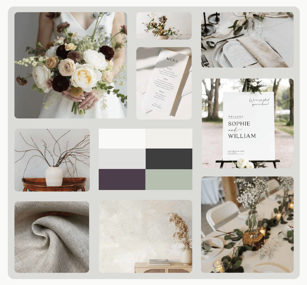 Minimalist Botanical — mood board direction for Monadnock Berries brand identity by Black Rabbit Creative