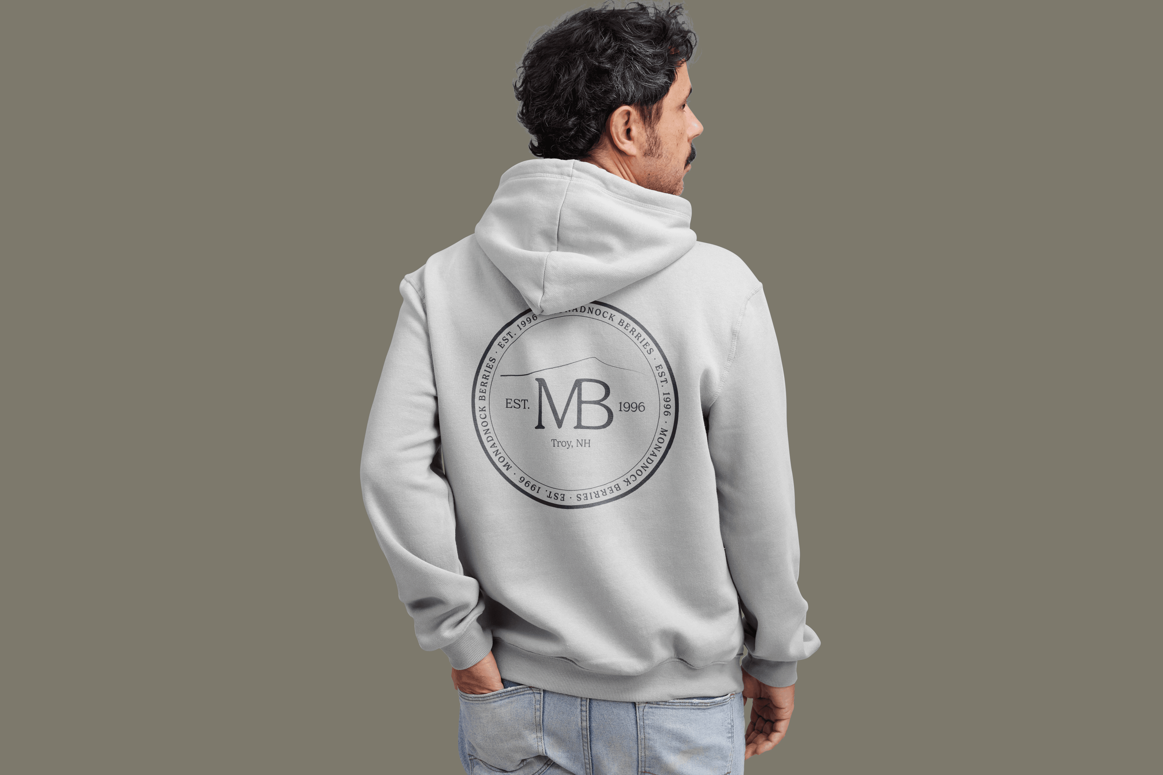 Hoodie — Monadnock Berries brand application by Black Rabbit Creative