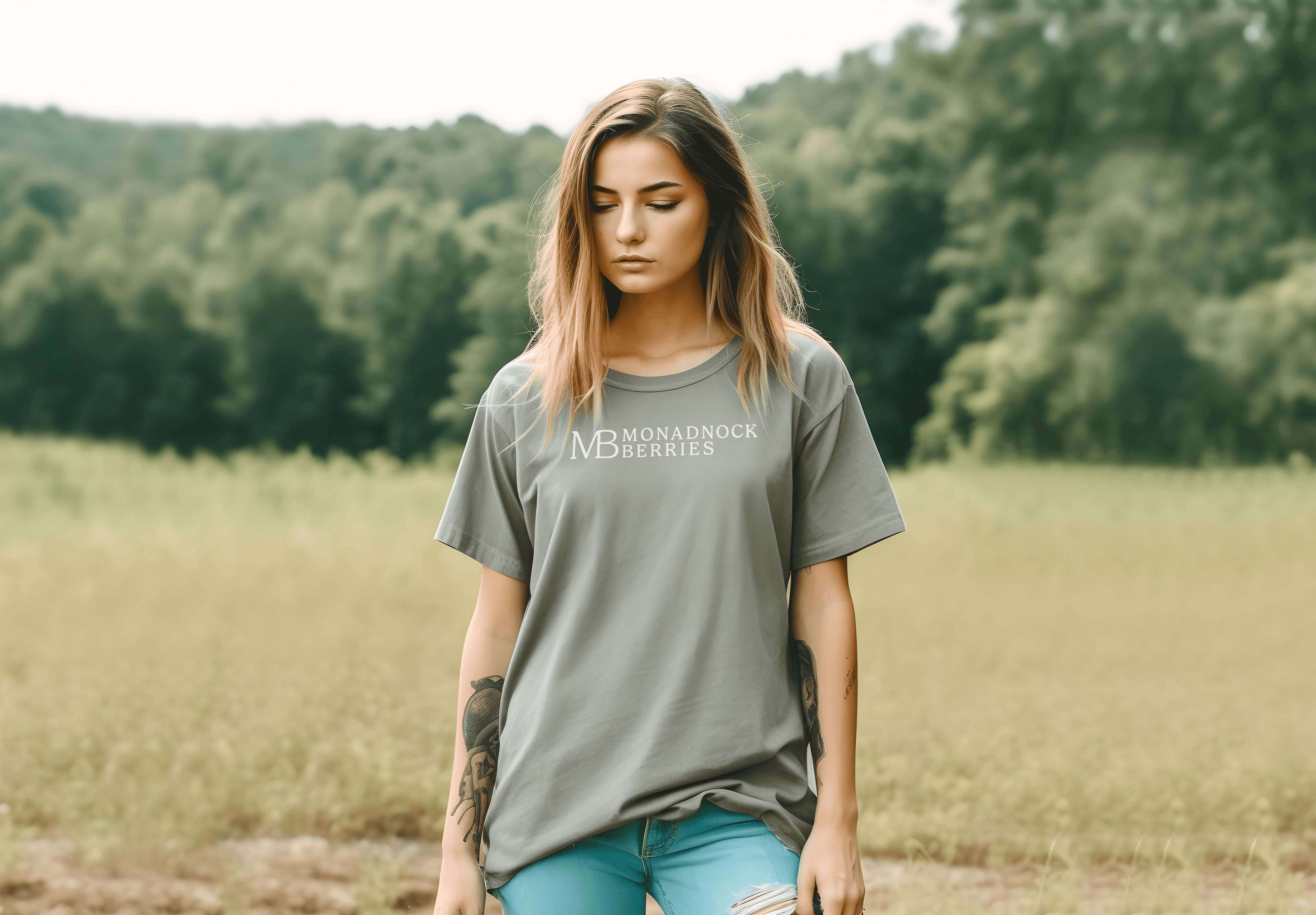 T-Shirt — Primary — Monadnock Berries brand application by Black Rabbit Creative