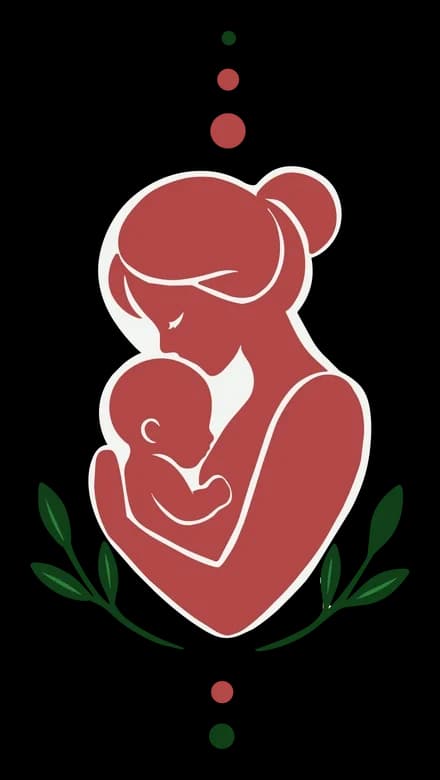 Mother & Baby — hand-drawn botanical illustration for Fortified Motherhood by Black Rabbit Creative