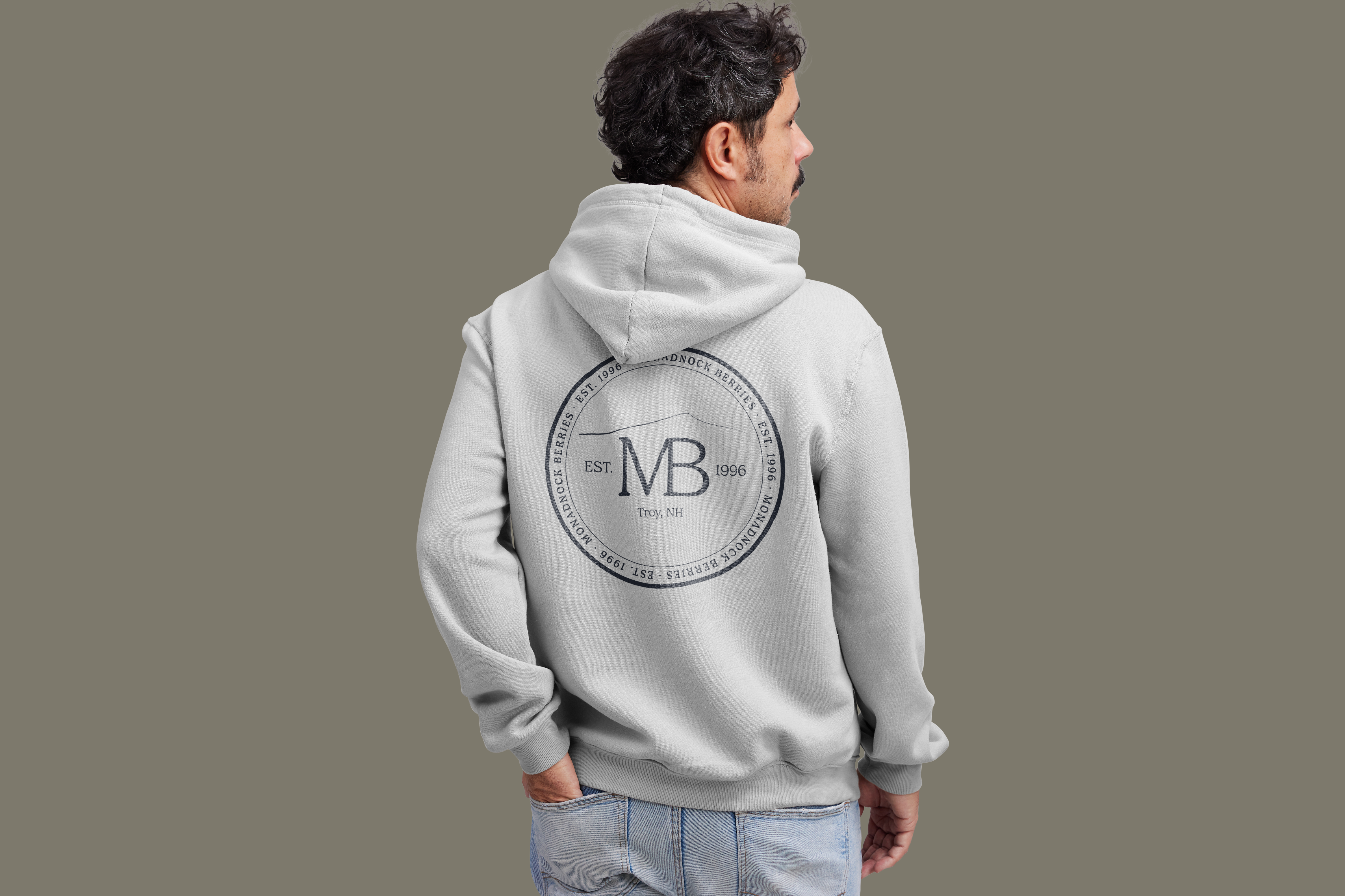 Hoodie — Monadnock Berries brand application by Black Rabbit Creative, Portsmouth NH, New Hampshire, New England