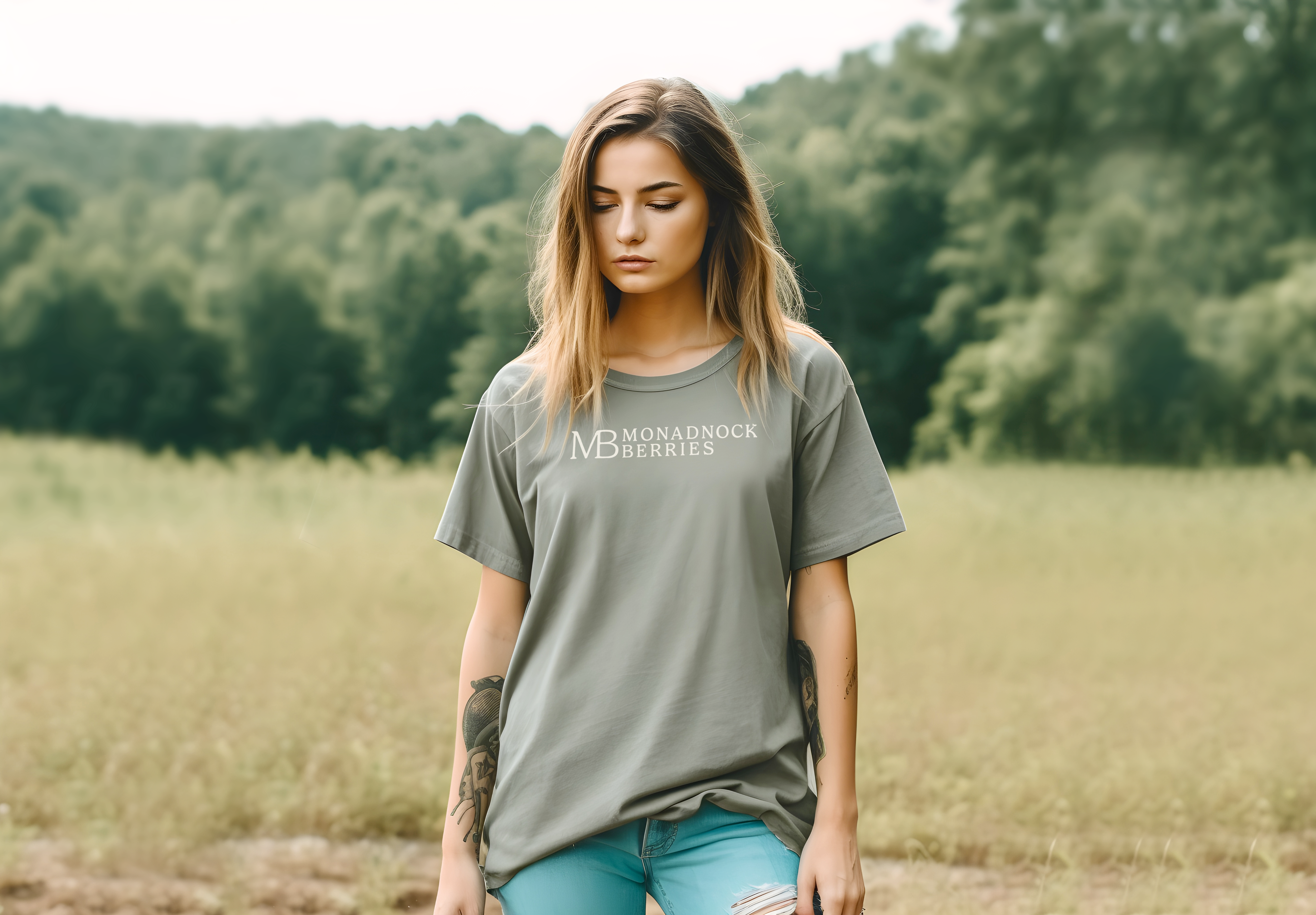 T-Shirt — Primary — Monadnock Berries brand application by Black Rabbit Creative, Portsmouth NH, New Hampshire, New England
