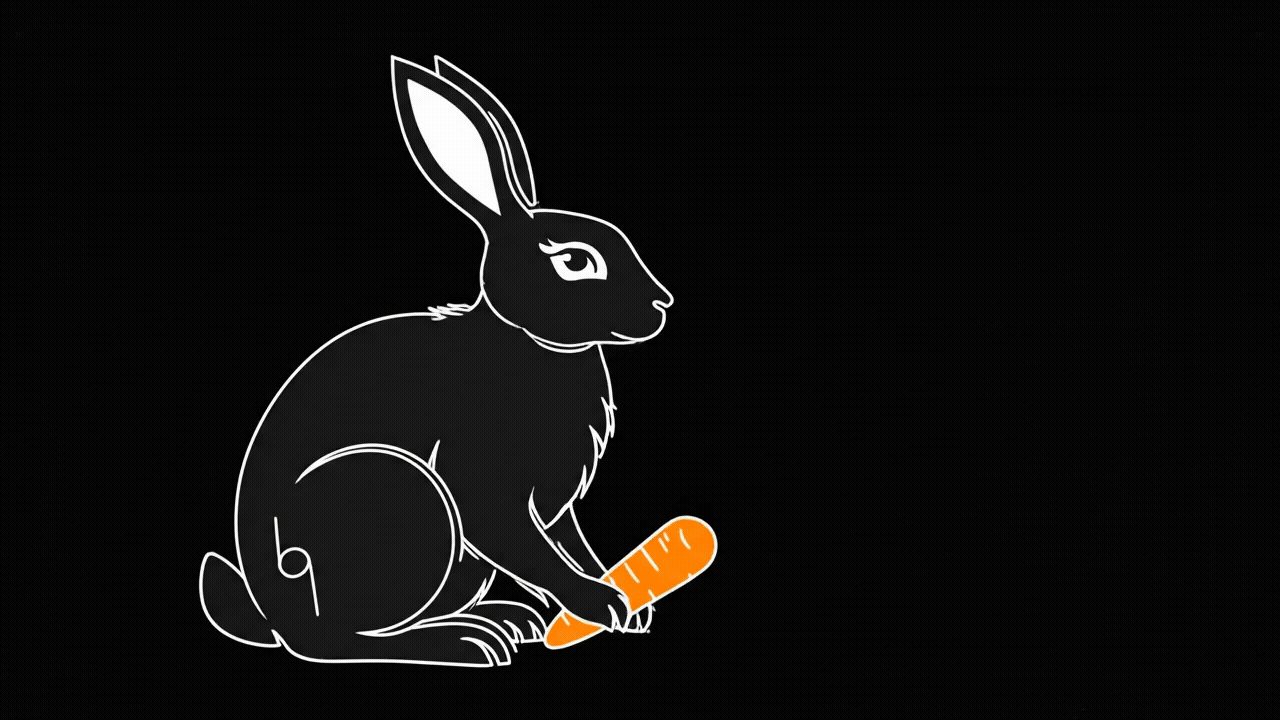 Black Rabbit Creative mascot — packaging design studio, Portsmouth NH, New Hampshire, New England