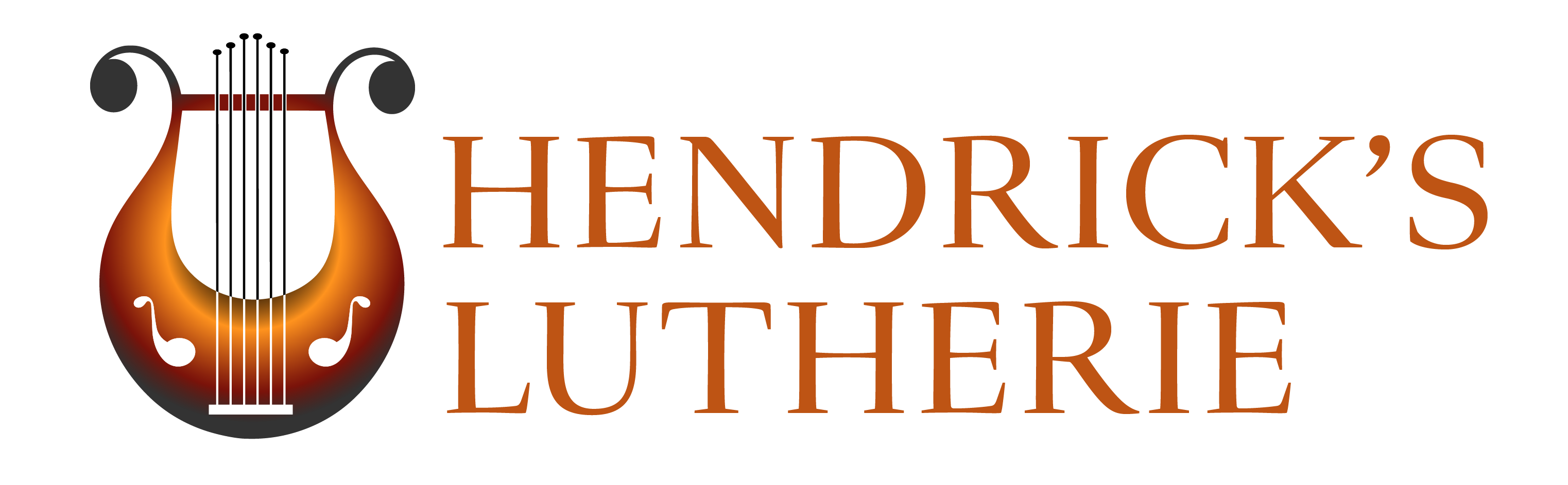 Hendrick's Lutherie Horizontal Lockup