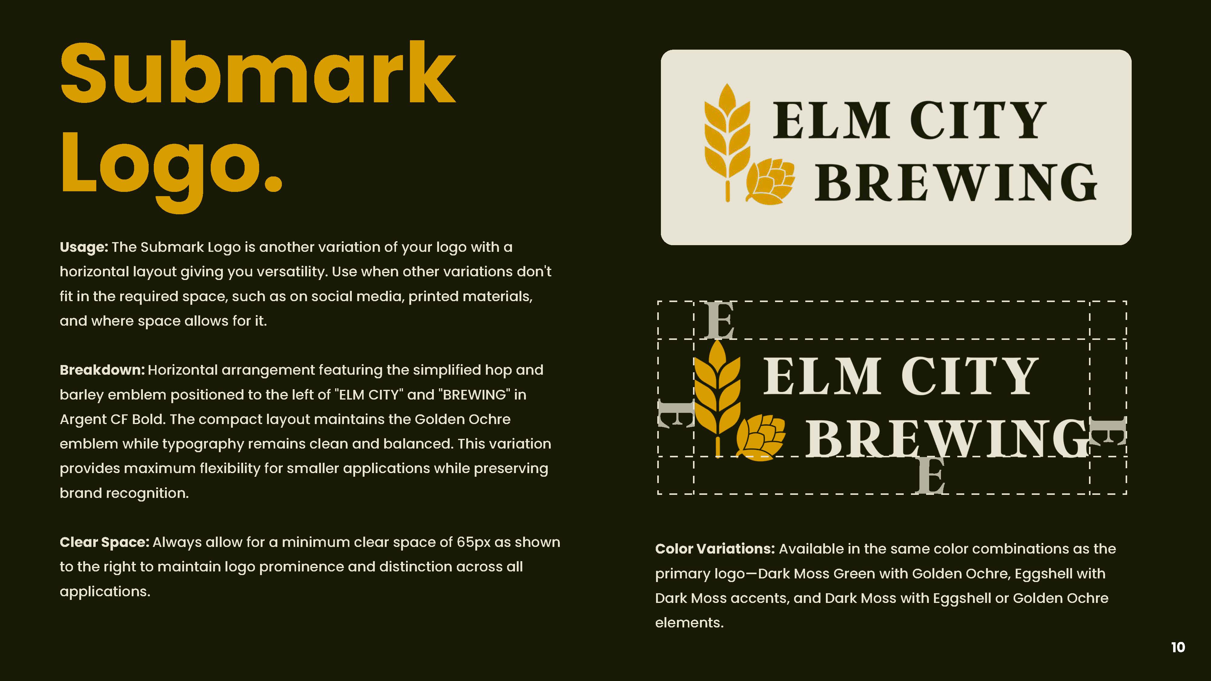 Elm City Brewing — Submark Logo | Logo system by Black Rabbit Creative, Portsmouth NH, New Hampshire, New England