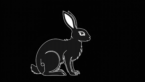 Black Rabbit Creative mascot — logo design studio, Portsmouth NH, New Hampshire, New England