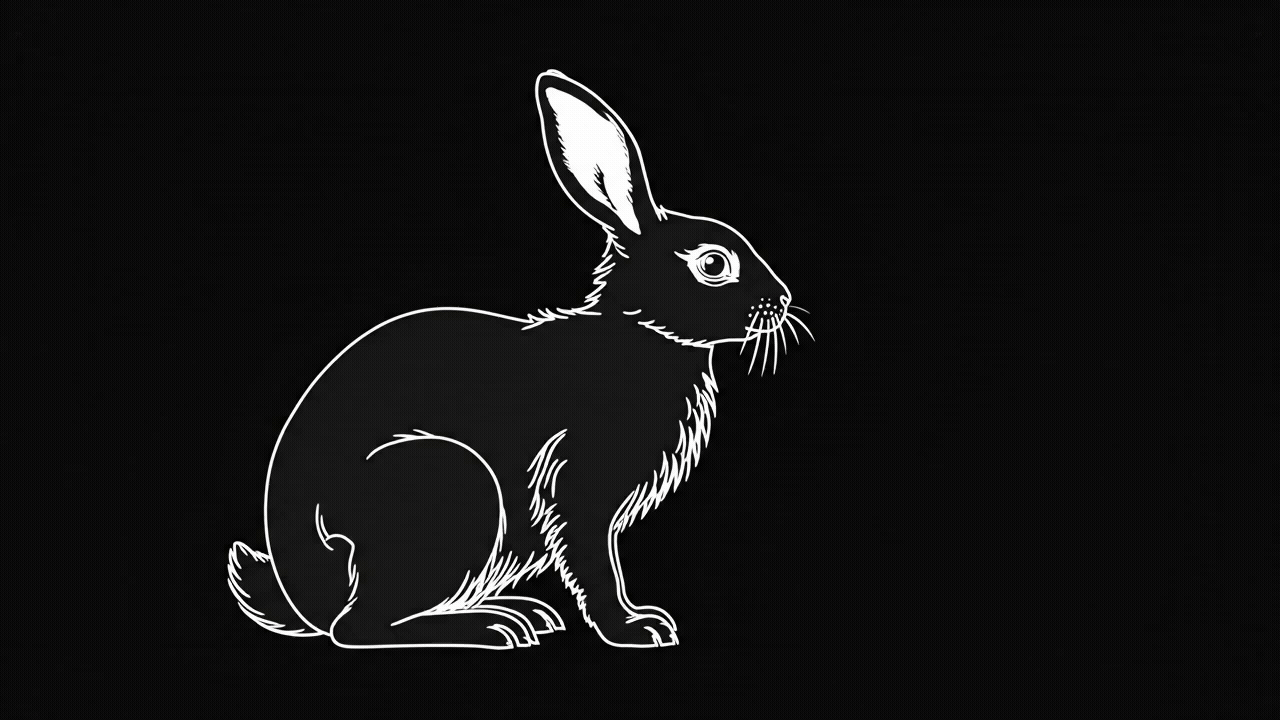 Black Rabbit Creative mascot — branding and design studio, Portsmouth NH, New Hampshire, New England